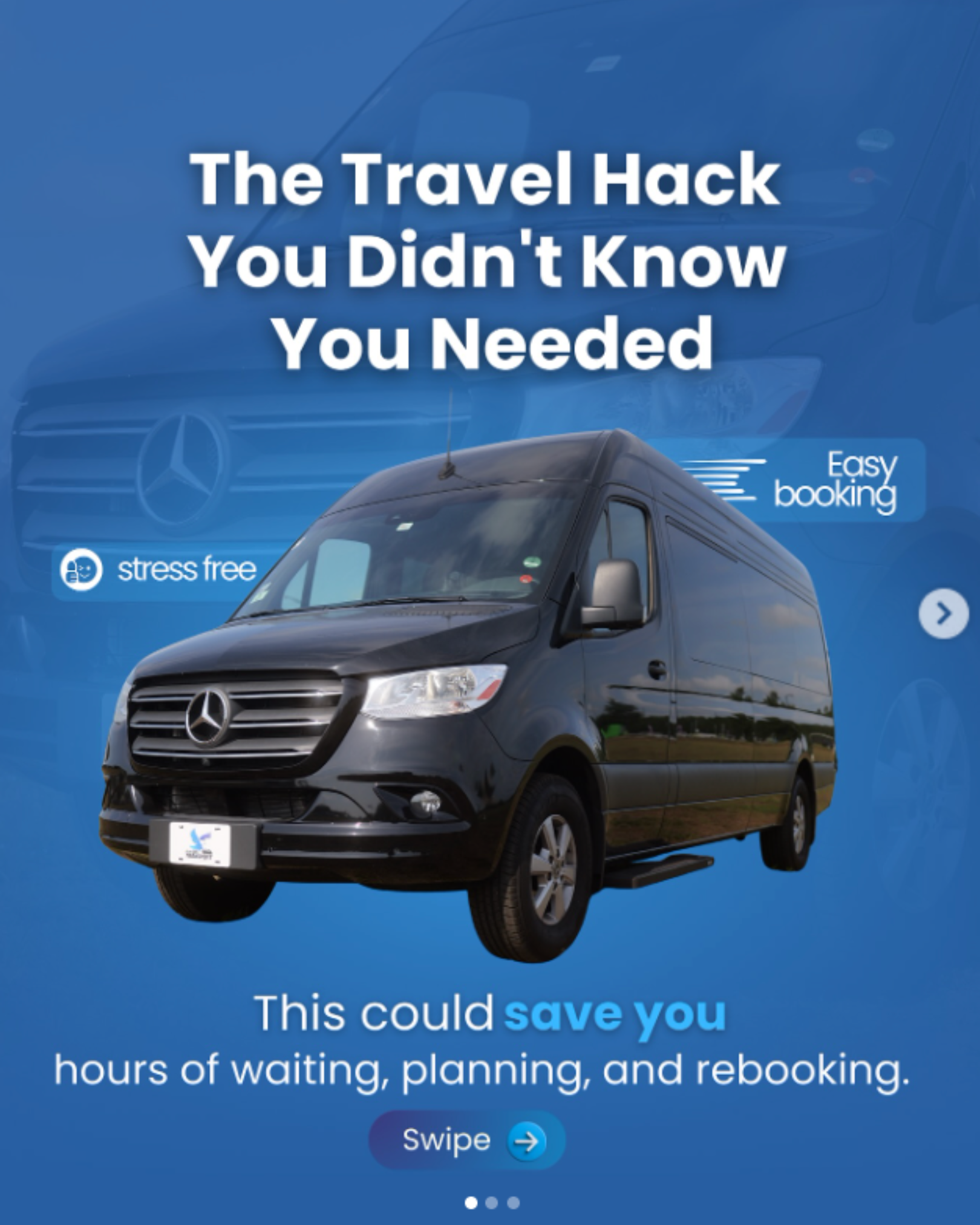 Short form video y contenido social para empresa de transporte en Orlando