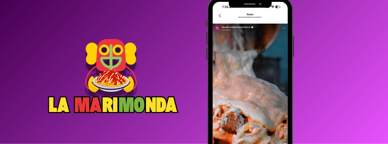 Marketing para food truck en Orlando y contenido gastronómico para La Marimonda